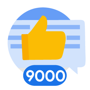 Likes Received 9000